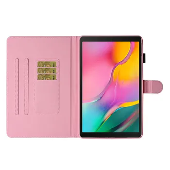 Lepe Risanke Mačka Metulj Samorog Kritje velja za Samsung Galaxy Tab A 8.0 SM T290 T295 2019 Zavihku 8 Tablet Primeru Coque Funda