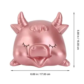 Srčkan Živali Krava Piggy Bank Risanka Shranjevanje Pot Denar Kovanec Polje Darilo Za Otroke, Odrasle Doma Odlikovanja