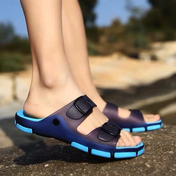 ženske sandali 2021 Copate 1 Kos Poletje Zunanji Plavalni Kamp Debel-Soled Mehko Plaži nastavljiv sponke Sandalias