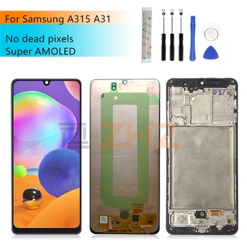 AMOLDE Za Samsung Galaxy A315 LCD Zaslon, A31, Zaslon na Dotik, Računalnike Skupščine SM-A315F/DS zamenjava rezervnih delov 6.4