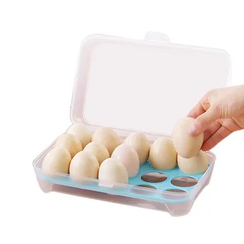 Koristno Hladilnik Jajca Škatla za Shranjevanje 15 Jajc Imetnik Hrane za Shranjevanje Posode Primeru CD