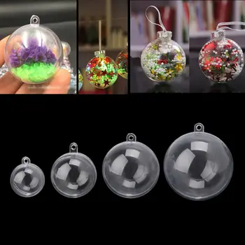 Jasno, Plastike, Akrilnega Kopel Bomba Plesni Lupine Modeliranje Žogo Okraski DIY Obrti