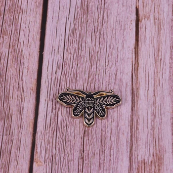 Lep Metuljev Značko Insektov Emajl Broške Božič Crimson Vešča Butterfly Nakit
