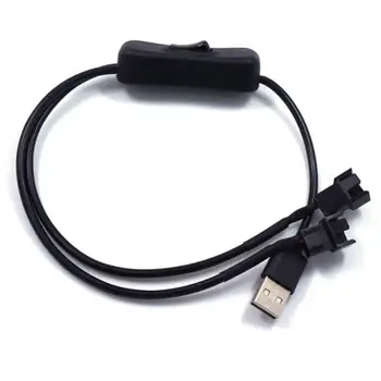 5 2 Način USB za 4 Pin Adapter Pretvornik-Kabel PC Računalnik Spojnik Ventilatorja Kabel