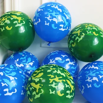 50/100 kozarcev Zelena modra krava vzorec zemljevid vzorec latex balon 12 inch 3.2 g zgosti tiskanje balonom, rojstni dan odlikovanja