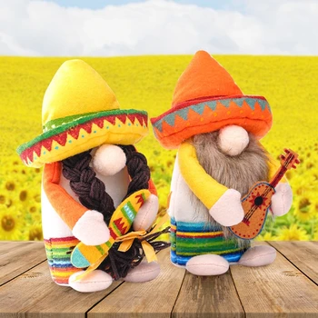Fiesta Gnome Nekaj Tomte za Mehiški Taco torek Darilo Nisse Ročno Skandinavskih Folklore Gospodinjski Okraski