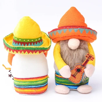 Fiesta Gnome Nekaj Tomte za Mehiški Taco torek Darilo Nisse Ročno Skandinavskih Folklore Gospodinjski Okraski