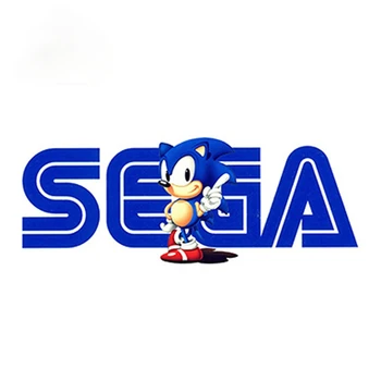 SEGA Sonic Letnik Logotip Nalepko Osebnost Avto Nalepke, Nič-Dokazilo Avto Dodatki Odbijača Okna, Prtljažnik Dekoracijo PVC13x5cm