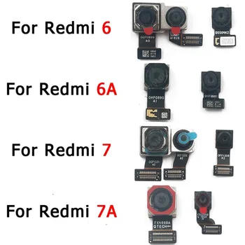 Original Sprednji Fotoaparat Nazaj Za Xiaomi Redmi 6 6A 7A 7 Sooča Zadaj Čelnega Flex Selfie Modula Kamere Zamenjava Rezervnih Delov