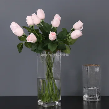 55 cm Rose Bud Simulacije Cvet Poroko Počitnice Darilo, Poročni Dekoracijo, Dekoracijo Foto Rekviziti Ponaredek Cvet Namizno Postavitev