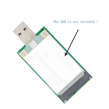 USB 3.0 za Mini PCI-E mSATA Širitev Kartico Zunanje SSD Pretvornik Prenos Adapter Modul za sistem Windows Vista/7/8/Macintosh OS