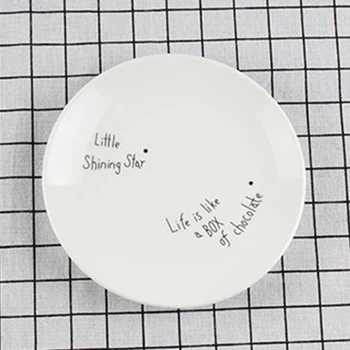 Reyiu Belo keramično ploščo ploščati kuhinjske potrebščine mala plošča večerja ploščo gospodinjski nov slog
