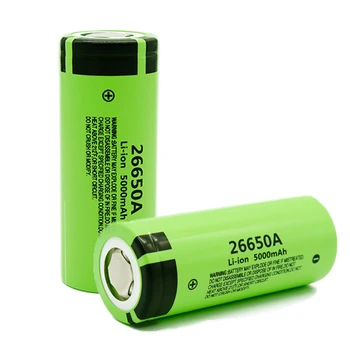 Origin26650A Li ionska Baterija 5000mAh 3,7 V 50A Litij-Ionska Baterija za 26650A LED Svetilka+18650 26650 Polnilnik