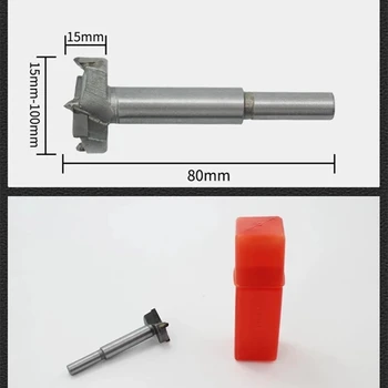 1Pc 15 mm-35mm Tesarstvo Luknjo Odpirač Udarec nekaj Posebnega tečaj Zlitin, Plastični Mavec Odbor Les Luknjo Extractor Orodje Lesnoobdelovalnih