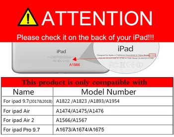 Oklep EVA Coque za iPad Zraka Zraka 1 2 Otroci Primeru A1474 A1566 Shockproof Silicij Stojalo za iPad z 9.7 2017 2018 Otroci Otrok Primeru