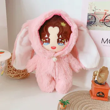 Lutka Obleko za 20 cm EXO Baby Plišastih Doll Oblačila Lep zajec jumpsuitsToy Lutke, Dodatki za Koreja Kpop EXO idol Lutke