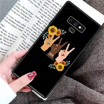 Črna Življenja Važno BLM Primeru Telefon Za Samsung Galaxy S8 S9 S10 Plus S10E Opomba 3 4 5 6 7 8 9 10 Pro Lite pokrov