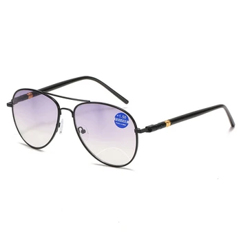 Moda Dual-lahka za Branje Očala sončna Očala Moške In Ženske Spolne Anti-modra Svetloba Presbyopia Očala Postopno Barve