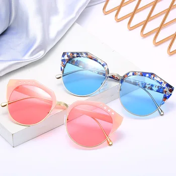 Polarizirana Modra, Roza Mačje Oči, sončna Očala Za Ženske 2021 Nove Trende Pisane Odtenek Vintage sončna Očala Vogue Fashion