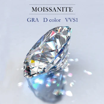 Svoboden dragih kamnov Moissanite Kamen za 0,3 ct, Da 6ct D Barvo VVS1 Krog Diamantno Obliko, Odlično Moissanite Draguljev, Za Prstan, z GRA