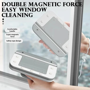 Magnetni Stekla, Metlice Pranje Okno Magneti Dvojno Stranicami Enostavno Čiščenje Magnetni Krtačo Za Pranje Windows Gospodinjstvo Čiščenje Orodja