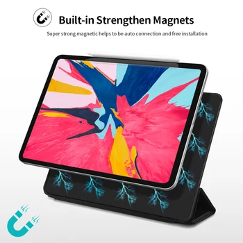 Ohišje Za iPad Zraka 4 leta 2020 za 10,9-palčni Magnetni Multi-Krat Ultra Slim Shockproof Kritje Za Pro 11 12 9 2020 2018 Primerih