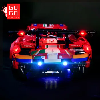GOGOMOC blagovne Znamke LED Light Up Kit Za lego 42125 Za super racing Avto 488 GTE razsvetljavo igrače (le svetloba ni model)