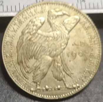 1907-D Nemčija 20 oznaka Vzorca. Zlato Kopija Kovanca
