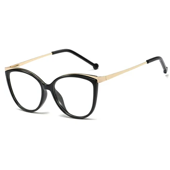 Ultralahkih Optična Očala Okvirji Plastičnih Titana Retro Cat Eye Očala Okvirji Moški Ženske Mode Računalnik Očala