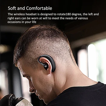 5.0 Bluetooth Slušalke slušalke za Prostoročno Slušalko Brezžična slušalka Pogon Klic Športne Slušalke Z Mikrofonom Za Vse Pametne Telefone