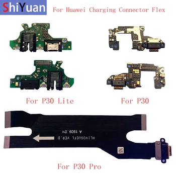 Polnjenje prek kabla USB Priključek Odbor Deli USB Flex Kabel Za Huawei P30 P30Lite P30 Pro Z Mikrofon Mic Popravila Del