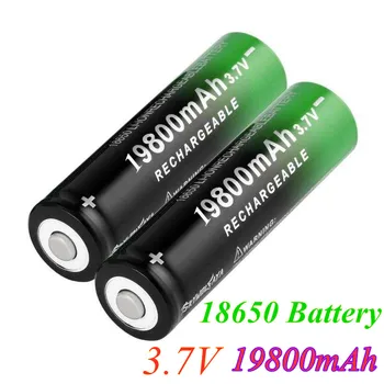 2-20PCS 18650 Baterija Akumulatorska Baterija 3,7 V 18650 19800mAh Zmogljivosti Li-ionska Akumulatorska Baterija Za Svetilko, Baklo Baterije
