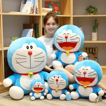 23-48 cm Vroče Anime Stand By Me Doraemon Plišastih Igrač Visoke Kakovosti Luštna Mačka Lutka Mehko Polnjene Živali Vzglavnik Za Otroka, Otroci, Dekleta, Darila