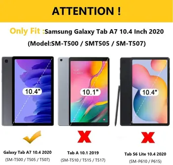 Za Samsung Tab A7 2020 Primeru Otroci Shockproof Krepak Pokrov s Stojalom Težko PC+Silikona za Galaxy TAB A7 SM-T500/T505/T507