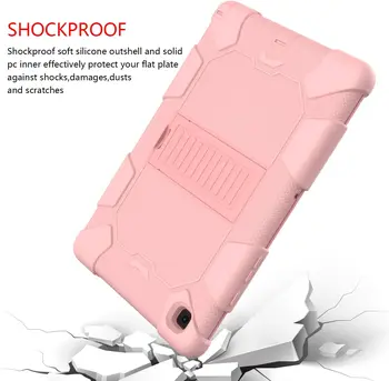 Za Samsung Tab A7 2020 Primeru Otroci Shockproof Krepak Pokrov s Stojalom Težko PC+Silikona za Galaxy TAB A7 SM-T500/T505/T507