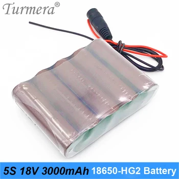 Akumulator 5S 18V 21V 3000mAh Reachargeable Litij-ionska Baterija 18650 HG2 3000mAh 30A Baterije Celice s 5S BMS za Izvijač 18V