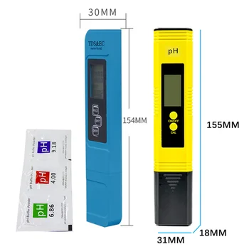 2pcs TDS Meter Digitalni Vode Tester Digitalni 0.0-14.0 PH Meter Tester 0-9990ppm TDS&ES LCD Vode Čistosti PPM Filter za Akvarij