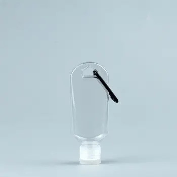 50 ml Pregleden Keychain Praznih Steklenic Potovanja Plastični Obroček za ključe Mini Steklenice Prenosni Neprepustni Embalaži Flip Skp