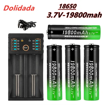 Prvotne blagovne znamke v novo 18650 polnilna baterija 3,7 V 19800 mAh za svetilka + polnilec