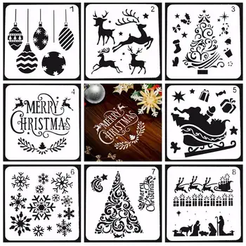 Božično Drevo Snežinka Scarpbooking Risanje Predloge Za Merjenje Šablona Ravnilo Ročno Artcraft Scrapbooking Dobave Navidad