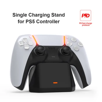 Za PlayStation 5 Polnjenje Dock Station + USB C Kabel PS5 Brezžični Krmilnik Polnilec za DualSense Gaming Pripomočki