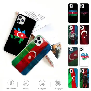 Azerbajdžan Buta Zastavo Pregleden Primeru Mobilni Telefon Za IPhone 12 11 Max Pro Xs X Xr 7 8 6 6s Plus 5 5s Se 2020 Jasno Pokrov