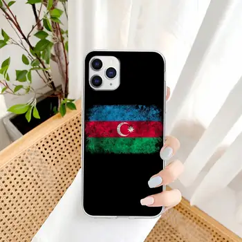 Azerbajdžan Buta Zastavo Pregleden Primeru Mobilni Telefon Za IPhone 12 11 Max Pro Xs X Xr 7 8 6 6s Plus 5 5s Se 2020 Jasno Pokrov