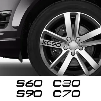 Za Volvo S60 XC90 V40 V50 V60 S90 V90 XC60 XC40 T6 AWD C30 C70 S80 V70 XC70 Avto, Kolo Platišče, Vinilne Nalepke Nalepke Avto Dodatki