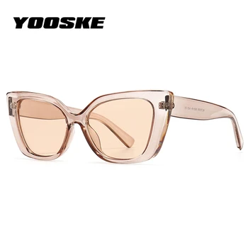YOOSKE Moda Vintage sončna Očala Ženske Moški Klasični Mačka Oči Sunglass Ženski Luksuzni Oblikovalec sončna Očala Roza Slog Odtenki UV400