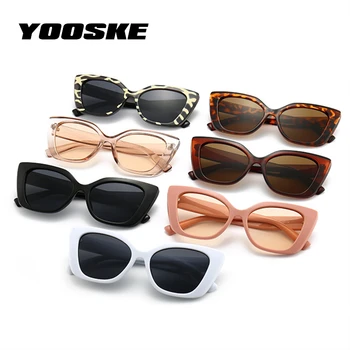 YOOSKE Moda Vintage sončna Očala Ženske Moški Klasični Mačka Oči Sunglass Ženski Luksuzni Oblikovalec sončna Očala Roza Slog Odtenki UV400