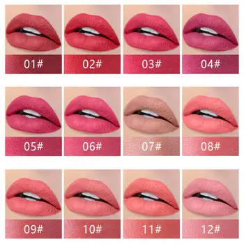 11 Barv Žamet Mat Šminko, ki Trajajo Vlažilec Lip Gloss Vztrajno Barvanje Šminka Za Ženske Ustnice Lepote, Kozmetični TSLM1