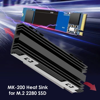 M. 2 SSD NVMe Heatsink Hladilnik 2280 ssd Trdi Disk Radiator M2 NGFF PCI-E NVME SSD Aluminija Ponora Toplote za Hlajenje Toplotne Pad