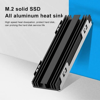 M. 2 SSD NVMe Heatsink Hladilnik 2280 ssd Trdi Disk Radiator M2 NGFF PCI-E NVME SSD Aluminija Ponora Toplote za Hlajenje Toplotne Pad