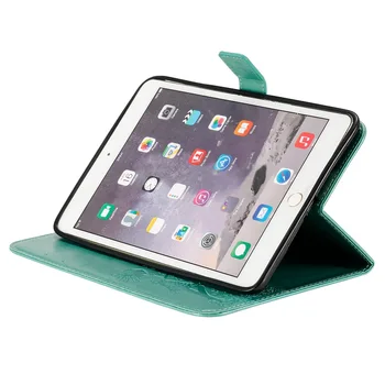 Cat Dekle Reliefni PU Usnjena torbica Za Apple iPad mini 5 2019 za 7,9 palčni Smart Cover Za iPad Mini 1 2 3 4 5 tablet primeru + GiftFilm